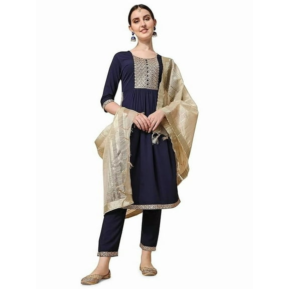 Party Wear Suits | Wedding Wear 3 Piece Sharara Suit | Kurta With Sharara and Dupatta Set | 3 Piece Set | Indian Pakistani Festive Dresses