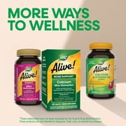 Nature's Way Alive! Calcium Max Absorption Tablets, Vitamin D3, Vitamin K2, Magnesium, 60 Count