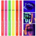 thumbnail image 6 of 6 Colors Face Paint Makeup, Sweatproof, Smudgeproof, Waterproof UV Eye Liner Set, Glow Face Painting Kit for Adults Artist Halloween Christmas Birthday Party, 6 of 8