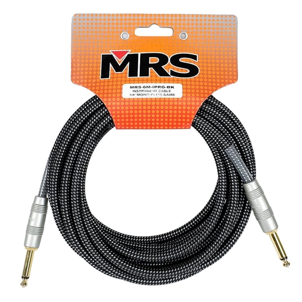 MORRISON Cable Tejido para Instrumento de 6 m 1/4 MRS-6M-IPRG-BK MORRISON negro 18.5x4x22