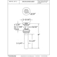 thumbnail image 3 of Westbrass D411-2-12 Grid Strainer Lavatory Drain with Overflow Holes, 3 of 4