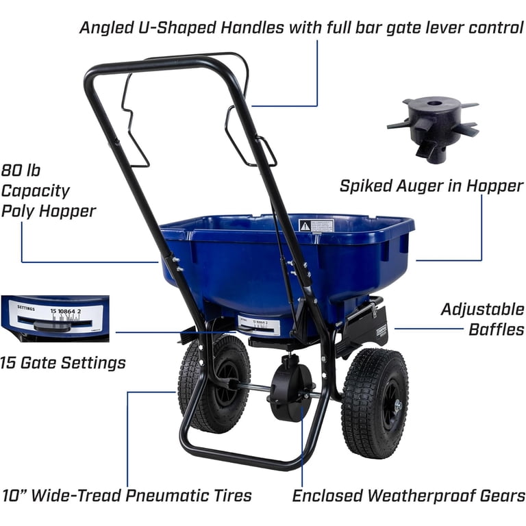 Chapin SaltPro Push Spreader, 80lb Capacity photo 3