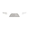 thumbnail image 2 of Road Armor Insert de Grille de Pare-Chocs 6172DRMD Identification; Motif d'Identification; Brut; Acier, 2 of 2