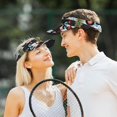 thumbnail image 5 of KLL Sport Sun Visor Hats Ball Caps Empty Top Baseball Sun Cap for Men Women-Pineapple With Black Glasses, 5 of 6