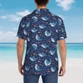 thumbnail image 4 of Disketp Hawaiian Shirts for Men,Cartoon Sharks2 Print Mens Casual Short Sleeve Button Down Shirts Beach Shirt, 4 of 7