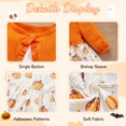 thumbnail image 6 of GYRATEDREAM Toddler Girl Sleeveless Dresses and Long Sleeve Ruffle Cardigan 2 Piece Halloween Outfits, 6 of 7