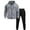 Gray+Black, variant on Sweatsuits for Men 2 Piece Full Zip Hoodie Long Sweatpants Casual Sports Jogging Suits Fleece Lined Tracksuit Sets Gray Black M