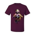 thumbnail image 2 of Wild Bobby Marilyn Monroe Watercolor Love Pop Culture Men Graphic Tee, Maroon, Large, 2 of 5