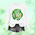 thumbnail image 1 of TaTaai Womens Holiday Graphic Sweatshirt St Patricks Day Long Sleeve Crewneck Loose Fit Casual Pullover Top Luck Theme Gift, 1 of 5