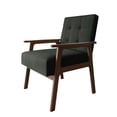 thumbnail image 4 of Castle Place Shabby Chic Accent Chair, Charcoal Grey, 4 of 10