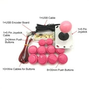 AOOOWER Zero Delay Arcade DIY Kit USB Encoder To PC Arcade Joystick Push Buttons