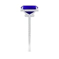 thumbnail image 3 of ANGARA Natural Thin Shank Cushion Cut 2.45 ct Tanzanite Ring with Diamonds in 14K White Gold for Women (Size-9x7mm) | December Birthstone, Anniversary, Jewelry Gift for Women | Natural Tanzanite Ring, 3 of 10