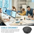 thumbnail image 7 of Desk Grommet 2", Plastic Desk Hole Cover Cable Grommet Cord Hole Cover Table Wires Organizer, Black 4 Pcs, 7 of 7