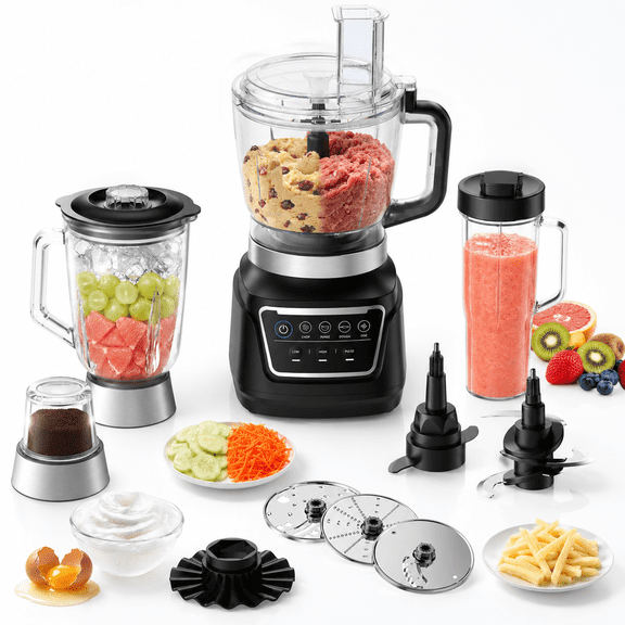 14-in-1 1300W All-in-One Kitchen Food Processor Blender Combo