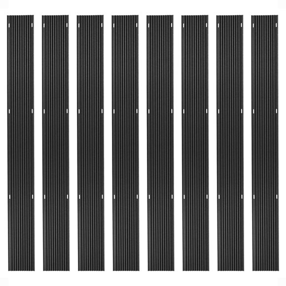 Black Ice 8-Pack 5-Foot Snowmobile Ski Loading Guides, HDPE Trailer and Truck Bed Glides