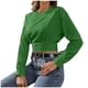 thumbnail image 1 of Tops para mujer Camisas Blusas Elegantes Camisas casuales de manga larga Moda Cómoda Blusa de cuello redondo de color sólido Odeerbi ODB-5, 1 of 6