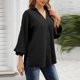 thumbnail image 2 of Moda Mujer Camiseta de manga larga Otoño Frente abierto Prendas de abrigo sueltas Blusa sólida Abrigo Tops Fridja  czfsfas6734, 2 of 9