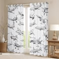 thumbnail image 2 of Manfei Aircraft Airplane Black Out Curtains,Transportation Theme Curtains Pack of 2 (42x63 Each),Jet Bedroom Curtains,Cartoon Bedroom Decoration, 2 of 6