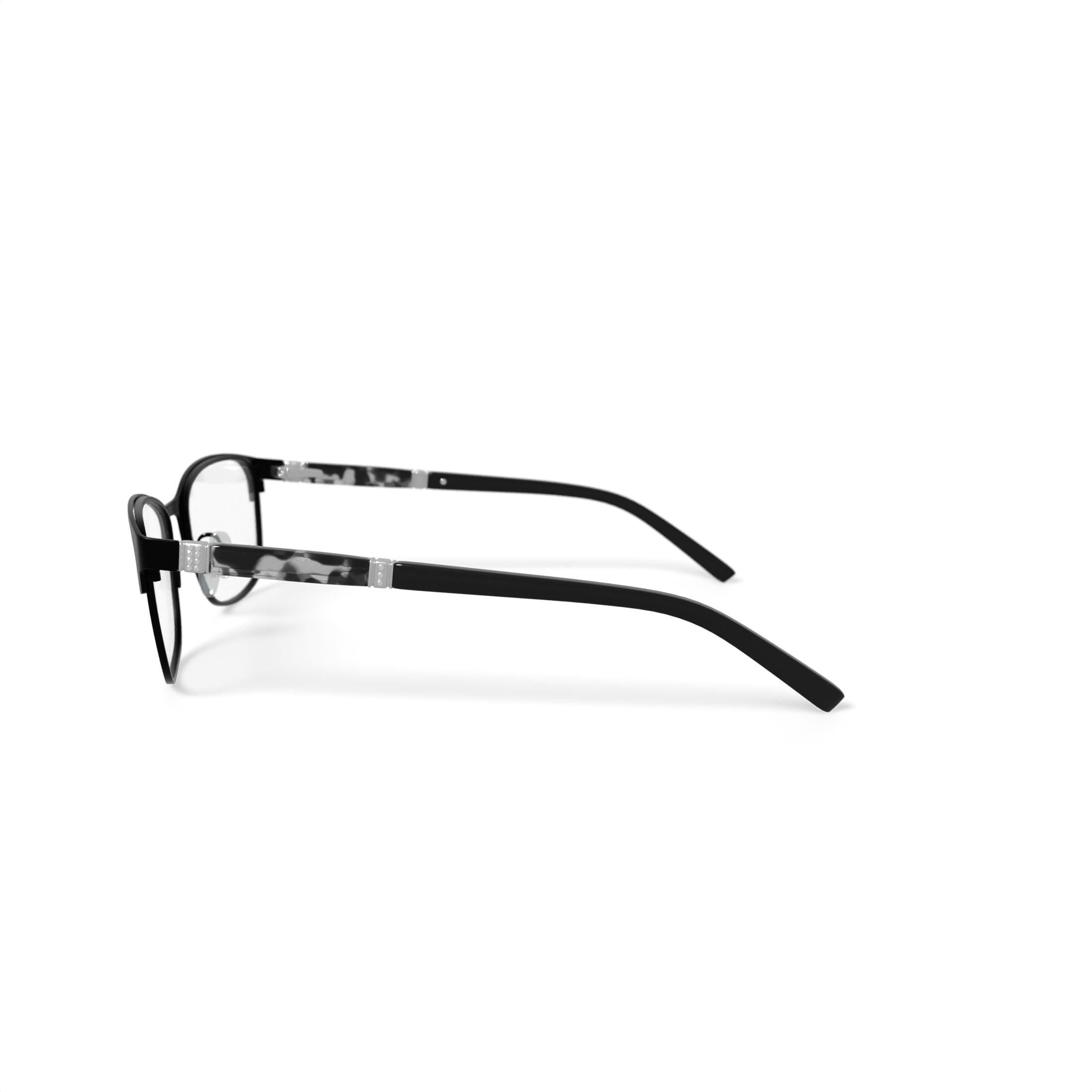Walmart Women's 0413 Square Prescription Eyeglasses with Case, Black