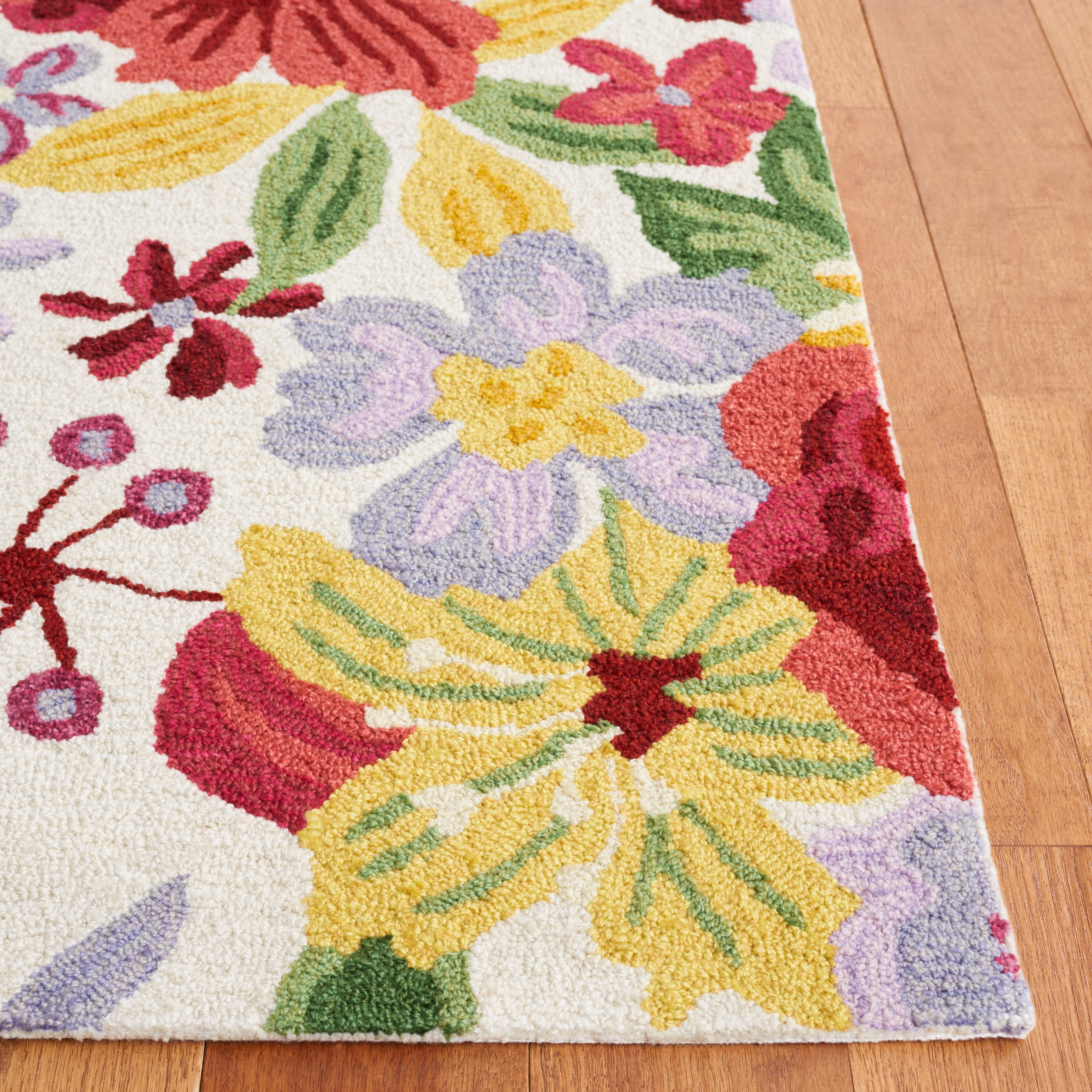 Safavieh Easy Care Alana Floral Area Rug, Ivory/Red, 8' x 10'