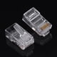 thumbnail image 2 of 100 unids/lote Cat5 Cat5e conector de red de Internet RJ45 8P8C Cable cabezales de enchufe modulares, 2 of 8