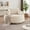 Beige, variant on Leumius 55" Oversized Round Swivel Accent Chair,Upholstered Polyester 360 Degree Swivel Chair for Living Room, Bedroom, Lounge and Projection Room,Beige
