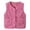 Pink, variant on Toddler Baby Sherp𝐚 Fleece Vest V-Neck Zip Up Waistcoat Winter Warm Soft Sleeveless Jacket Soft Tedd𝐲 Plush Outerwear