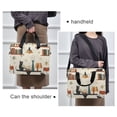 thumbnail image 6 of FORMRS 16" Laptop Bag Carrying Sleeve Case with Handle Travel Shoulder Briefcase, Cats Reading Pattern, 6 of 8