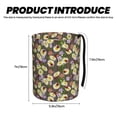 thumbnail image 3 of Wukai Ladybugs And Flowers On A Wooden Print Car Trash Can - Easy to Clean Hanging Garbage Bin - Removable Liner - Leak-Car Garbage Can - Waterproof Trash Can for Car and SUV, 3 of 7