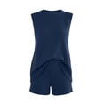 thumbnail image 4 of Womens 2 Piece Short Sets Lightweight Knitwear Sleeveless Loose Fit Summer Top and Shorts Casual Outfits for Women Breathable Summer Sets for Warm Weather, 4 of 4