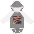 thumbnail image 3 of Inktastic I Listen to Country Music with my Auntie Guitar and Hat Boys or Girls Long Sleeve Baby Bodysuit, 3 of 5