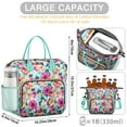 thumbnail image 5 of Pioneer Flower Floral Print Pattern Womens Lunch Box for Work,Insulated Large Lunch Bag for Tween and Teen,Loncheras Para Mujer,Leakproof Adult Lunch Bag for Work,Beach,Travel,Picnic,Camping, 5 of 7