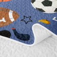 thumbnail image 5 of Erosebridal Ice Hockey Stick Quilt Full,Boys Ball Games Rugby Sport Full Bedspread Sets For Kids Teens,3 Pieces, 5 of 7