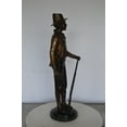 thumbnail image 5 of Nifao Billy the Kid Bronze Statue mounted on Marble Base – Home Decor Sculpture, 11"L x 9"W x 31"H, 5 of 11