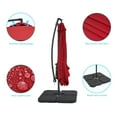 thumbnail image 6 of CHYVARY 8.2 x 8.2ft Outdoor Patio Offset Hanging Cantilever Umbrella W/Base for Deck, Poolside and Garden,Red, 6 of 7