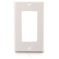 thumbnail image 2 of C2G 03725 Single Gang Wall Plate, Decorative One Cutout, White, 2 of 4