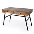 thumbnail image 2 of Reison Wooden Brown Desk, 2 of 10