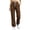 A-Brown, variant on SYwaren Joggers for Women Casual Loose Fit Drawstring Elastic Waist Solid Color Cuffed Relaxed Sweatpants with Pockets