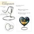 thumbnail image 4 of Celestial Reverie Small Ashes Keepsake - Heart Shaped Decorative Urns - Urns For Human Ashes Adult Male Dad - Funeral Ashes Urn - Heart Shaped Urn For Adults (Size-3inch,1pcs), 4 of 5
