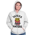 thumbnail image 5 of Taters Before Haters French Fries Zip Up Hoodie Men's Women's Brisco Brands X, 5 of 6