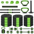 thumbnail image 2 of Lumiparty Adjustable Dumbbells, 44/66/88Lbs Free Weight Set with Connector, 4 In1 Weight Dumbbell Set Used As Kettlebells, Barbell, Push Up Stand, Fitness Exercise for Home Gym, 2 of 7