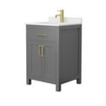 thumbnail image 4 of Wyndham Collection Wcg242424s-Vca-Mxx Beckett 24" Free Standing Single Basin Vanity Set -, 4 of 7