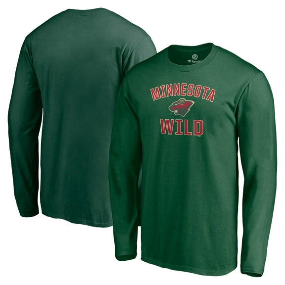 Men's Green Minnesota Wild Victory Arch Long Sleeve T-Shirt