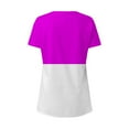 thumbnail image 5 of Fesfesfes Women Tops And Blouses Women's Fashion Printed Round Neck Short Sleeve T-shirt Blouse Loose Tops Womens Tops 12(XXL), 5 of 6