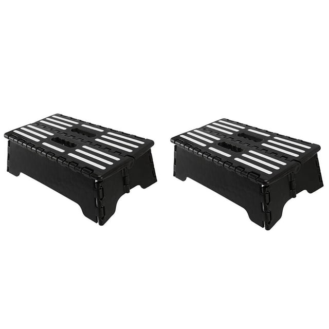 2X Non-Slip Small Compact Folding Flat Step Stool Heavy Duty Portable Folding Chair