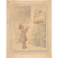 thumbnail image 2 of Thomas Rowlandson 15x18 Black Ornate Wood Framed Double Matted Museum Art Print Titled - Romeo and Juliet (ca. 1780-1825), 2 of 5