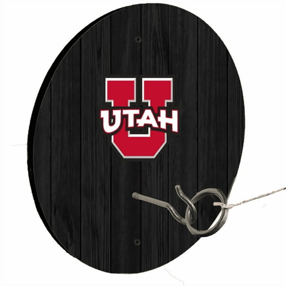 University Of Utah Black Ring Toss Lawn Game