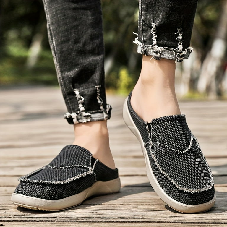 Canvas mules shoes best sale