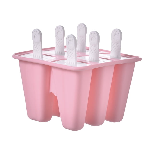 Moldes de paletas de hielo de silicona de 6 piezas Moldes de paletas de hielo reutilizables Sin BPA TFixol Molde de paletas