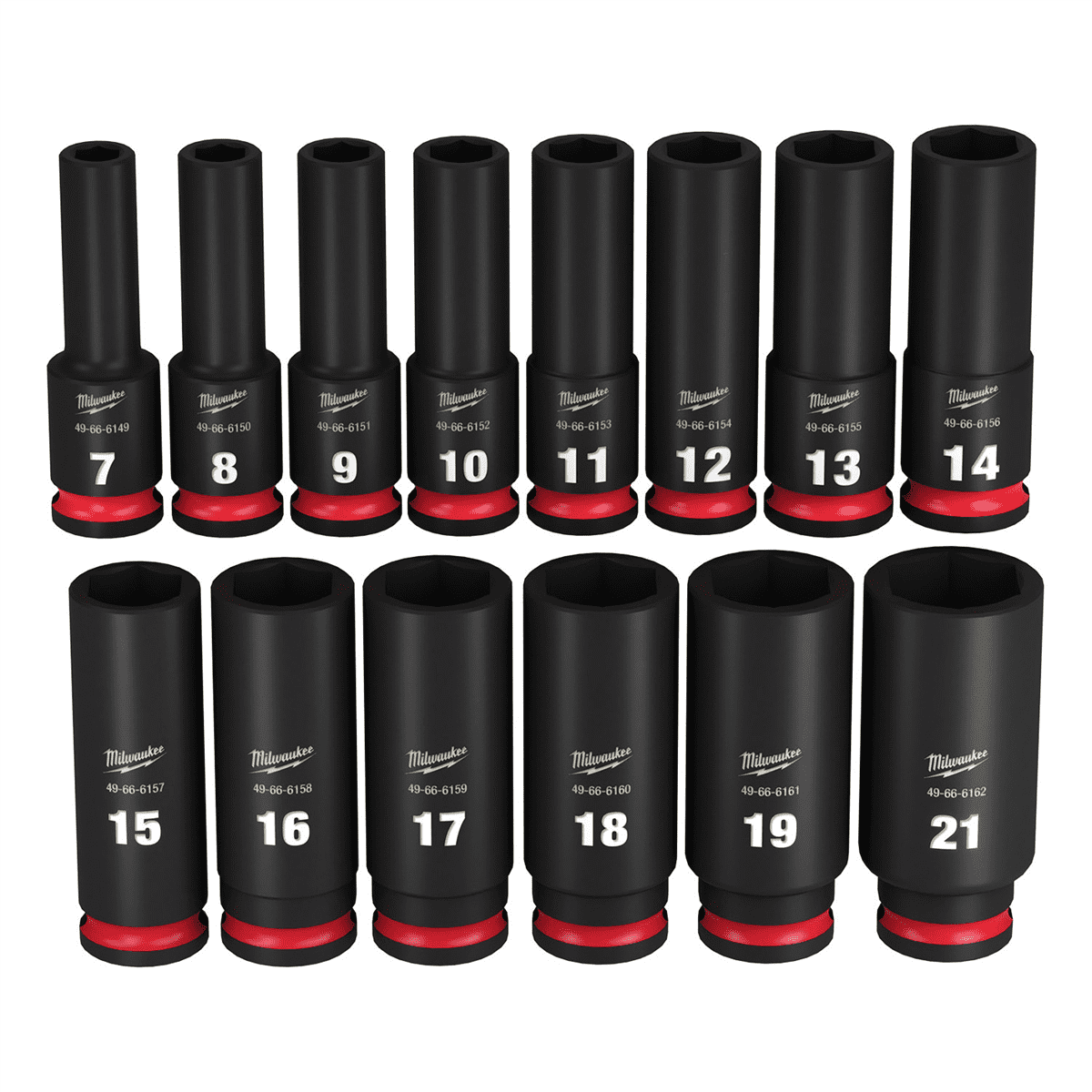 Milwaukee 14PC SHOCKWAVE Ratchet Set, 1/2
